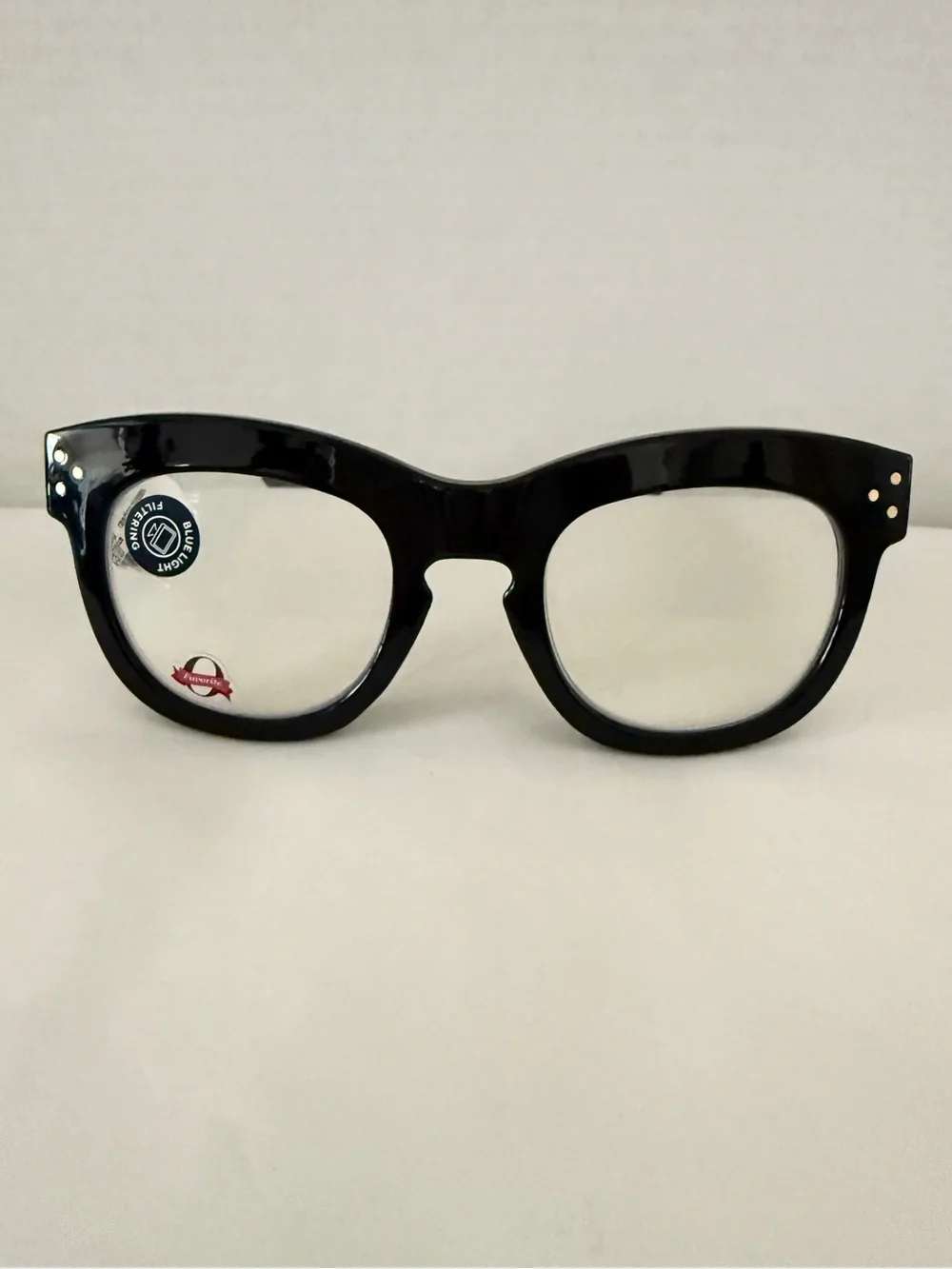 Peepers Bravado Focus Blue Light Reading Glasses +2.00 Black NWT Case Included